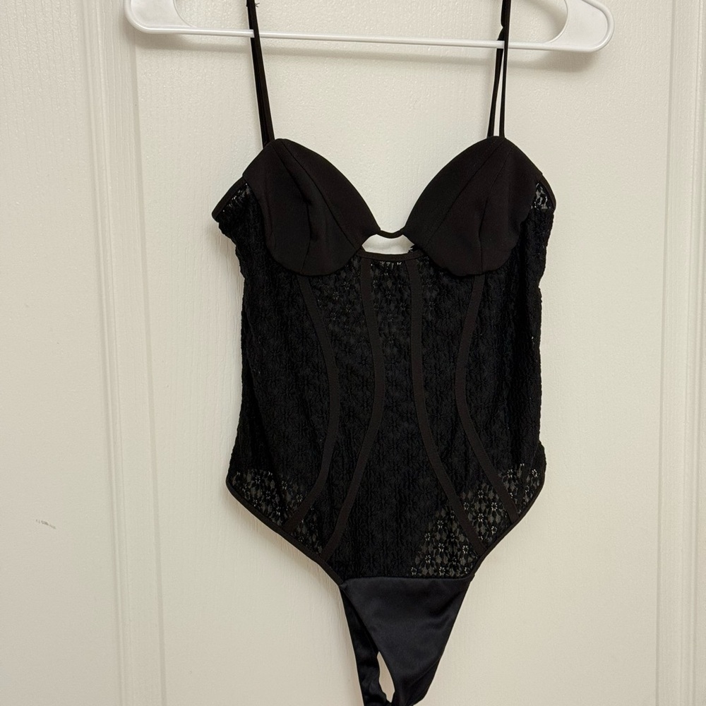 Zara Black Lace Bodysuit